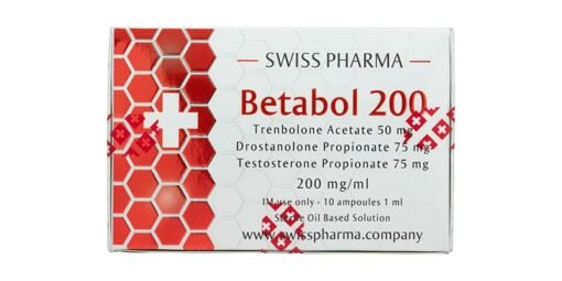 SwissPharma BETABOL 200 – Trenbolone Acetate, Drostanolone Propionate & Testosterone Propionate | 200mg/ml (10 Ampoules)