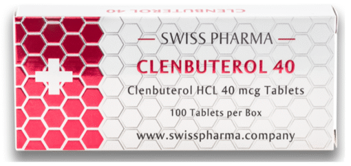 SwissPharma Clenbuterol 40 – Potent Thermogenic Fat Burner (40mcg, 100 Tablets)