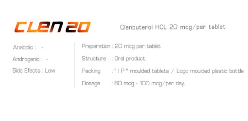 Ironpharma Clen 20 (Clenbuterol HCL) – 20mcg Tablets for Fat Loss & Muscle Definition - Image 3