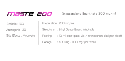 Ironpharma Maste200 – Drostanolone Enanthate 200mg/ml (Long-Acting Masteron) - Image 3