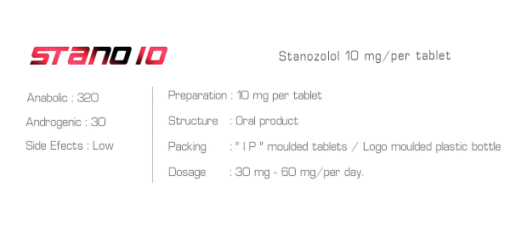 💊 Stano10 – Winstrol (Stanozolol) 10mg Tablets for Cutting & Lean Definition - Image 3