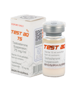 Ironpharma Test AQ 75 – Testosterone Suspension 75mg/ml (Water-Based Injectable)