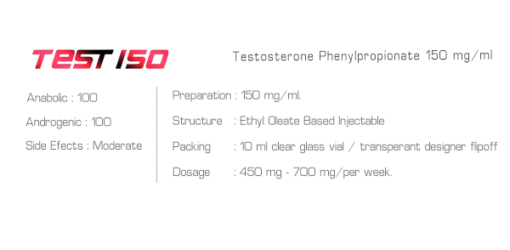 Ironpharma Test 150 – Testosterone Phenylpropionate 150mg/ml Fast-Acting Injectable - Image 3