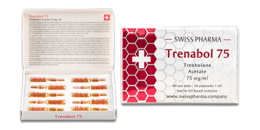 SwissPharma Trenabol 75 – Trenbolone Acetate 75mg/ml (10 Ampoules)