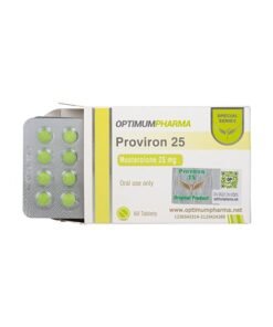 Alternative view of OptimumPharma PROVIRON 25 Mesterolone 25 mg 60 Tablets